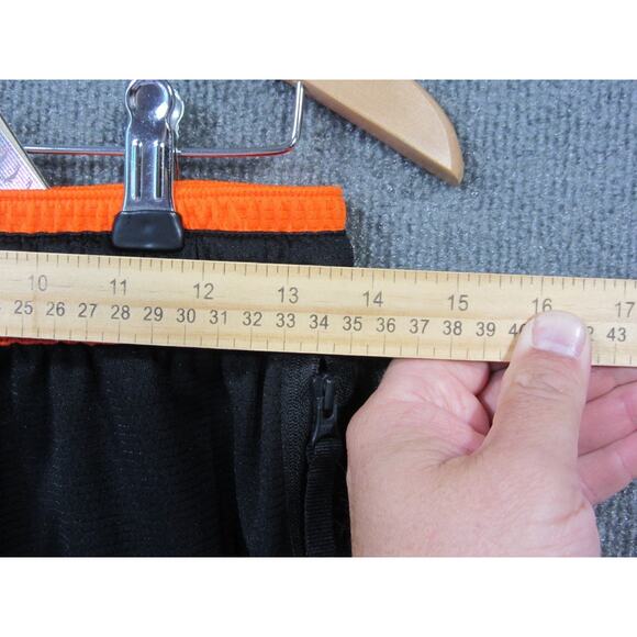 NIKE WNBA Basketball Shorts Mens Small Dri Fit Pull On Drawstring Black Orange - Picture 9 of 13